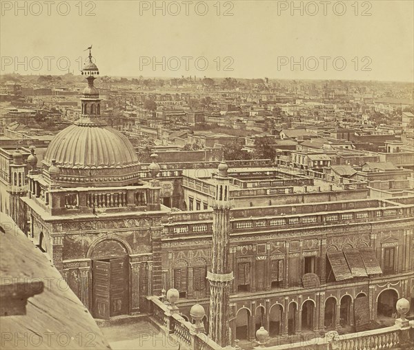 Panorama of Lucknow: View of Devastation Wrought by Lucknow Massacre; Felice Beato, 1832 - 1909, India