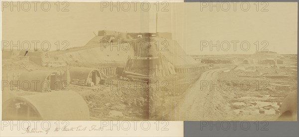 Interior of the North East Fort; Felice Beato, 1832 - 1909, China; 1860; Albumen silver print