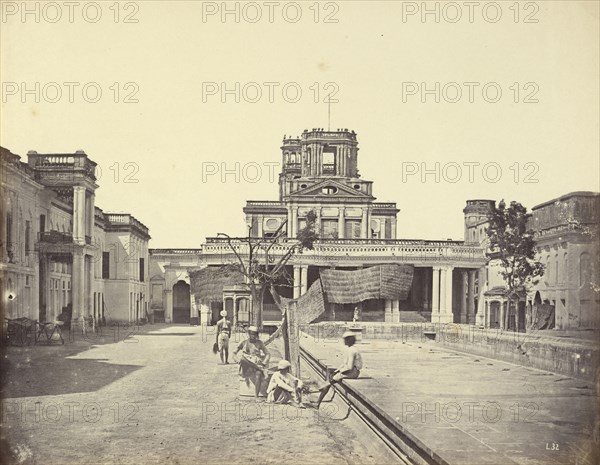 The Interior of Ferad Buksh; Felice Beato, 1832 - 1909, Henry Hering, 1814 - 1893, India; 1858