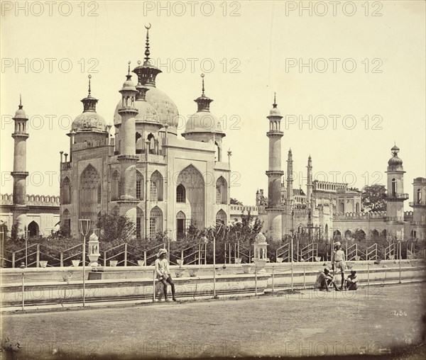 Mosque, in the Interior of the Hosainabad Imambara; Felice Beato, 1832 - 1909, Henry Hering, 1814