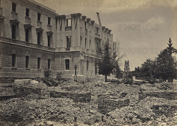 The New Capitol, Columbia, South Carolina; George N. Barnard, American, 1819 - 1902, New York, United States; negative