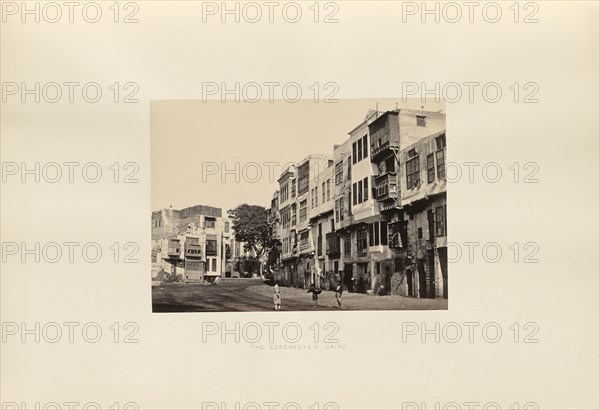 The Ezbekeeyeh, Cairo; Francis Frith, English, 1822 - 1898, Cairo, Egypt; about 1857; Albumen silver print
