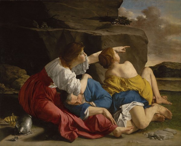 Lot and His Daughters; Orazio Gentileschi, Italian, 1563 - 1639, Italy; about 1622; Oil on canvas; 151.8 × 189.2 cm