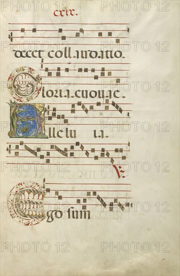 Decorated Initial G; Decorated Initial A; Decorated Initial E; Northern Italy, Italy; about 1460 - 1480; Tempera colors and gold