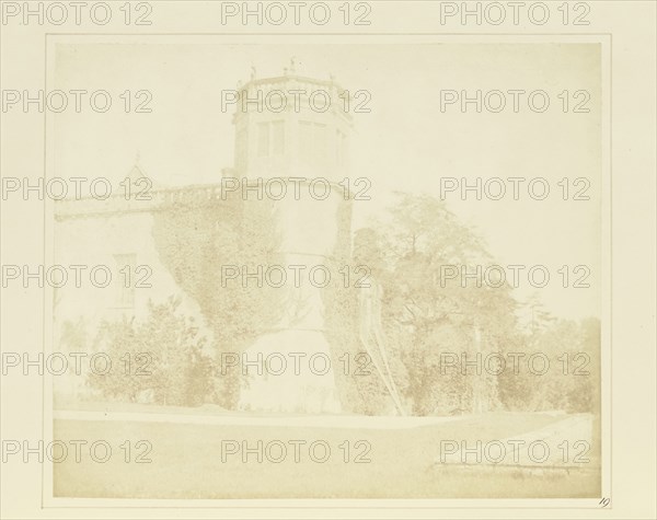 The Tower of Lacock Abbey; William Henry Fox Talbot, English, 1800 - 1877, Reading, England; 1844; Salted paper print