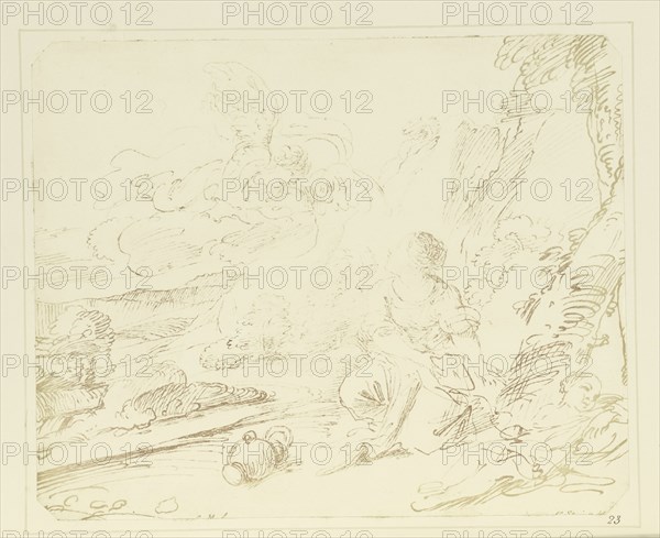 Hagar in the Desert; William Henry Fox Talbot, English, 1800 - 1877, Reading, England; 1844; Salted paper print; 17.9 × 22.2 cm