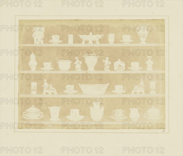Articles of China; William Henry Fox Talbot, English, 1800 - 1877, Reading, England; 1844; Salted paper print; 13.5 × 18.1 cm