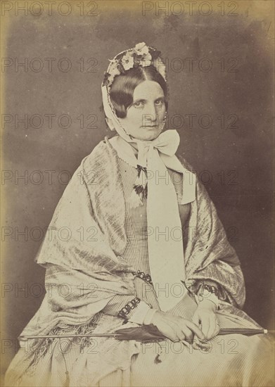 Mrs. Oswald Bell, Isabella Adamson, Dr. John Adamson, Scottish, 1810 - 1870, Scotland; 1867; Albumen silver print