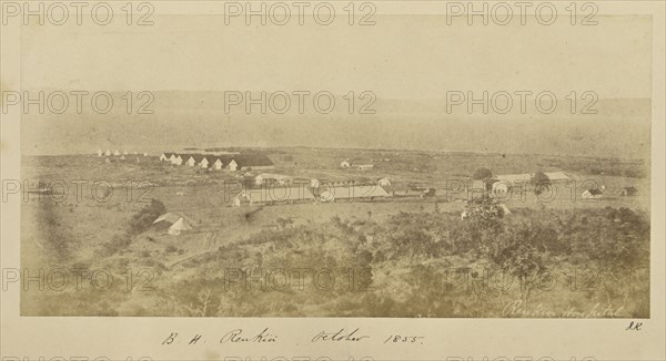 B.H. Renkioi, October 1855; John Kirk, Scottish, 1832 - 1922, Renkioi, Turkey; October 1855; Albumen silver print