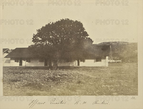 Officers' Quarters, B.H. Renkioi; John Kirk, Scottish, 1832 - 1922, Renkioi, Turkey; 1855; Albumen silver print