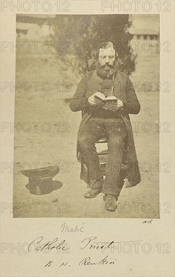 Catholic Priest, B.H. Renkioi; Dr. William Robertson, Scottish, 1818 - 1882, Renkioi, Turkey; 1855 - 1856; Albumen silver print