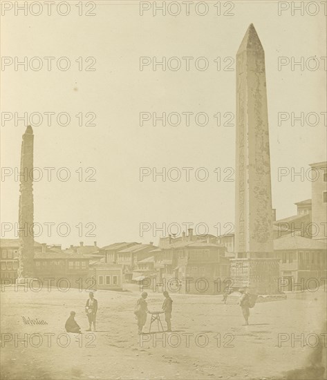 Hypodrome sic or Atmeydan sic, Stamboul; James Robertson, English, 1813 - 1888, Constantinople, Istanbul Turkey; 1853; Salted