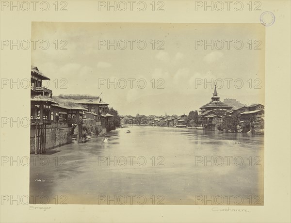 Down the River from the 3rd Bridge; John Burke, Irish, about 1843 - 1900, William H. Baker, British, about 1829 - 1880