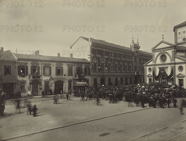 Funeral for Ferdinando Roncalli; Fédèle Azari, Italian, 1895 - 1930, Italy; 1914 - 1929; Gelatin silver print; 16.4 x 21.8 cm