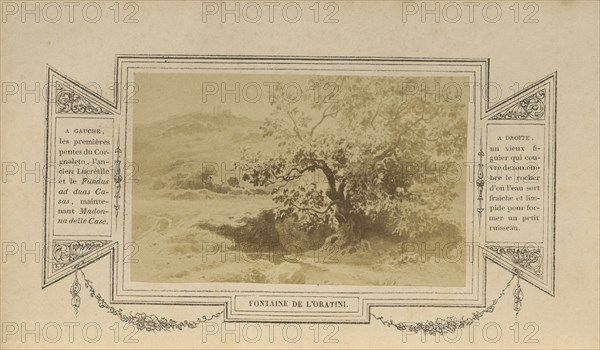 Fontaine de L'Oratini; Ernest Barrias, French, 1841 - 1905, Paris, France; 1855; Albumen silver print