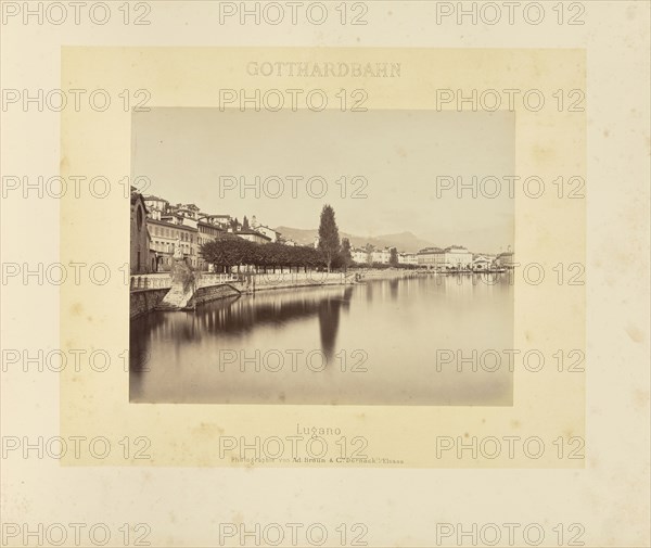 Gotthardbahn Lugano; Adolphe Braun & Cie, French, 1876 - 1889, Dornach, France; about 1875–1882; Albumen silver print