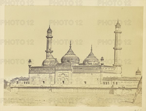 Asafi Masjid in the Bara Imambara Complex, Lucknow; Lucknow, India; about 1863 - 1887; Albumen silver print