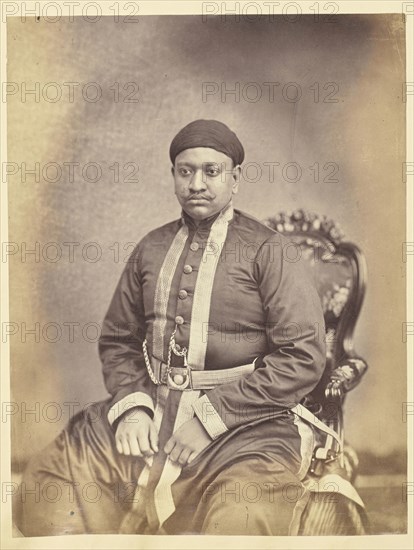 Portrait of a Man, India; India; about 1863 - 1887; Albumen silver print