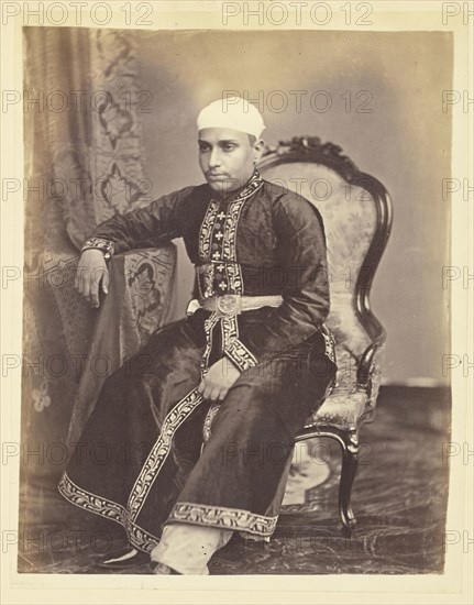 Portrait of a Man, India; India; about 1863 - 1887; Albumen silver print