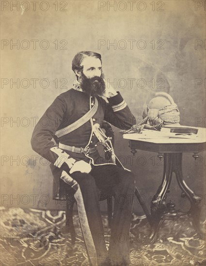 General Renny; India; 1858 - 1869; Albumen silver print