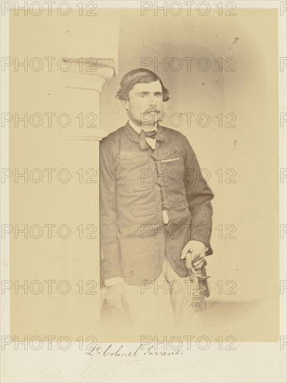 Lieutenant-Colonel Torrens; Felice Beato, 1832 - 1909, India; 1858 - 1859; Albumen silver print