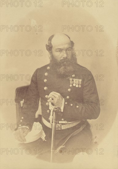 Lieutenant-Colonel Pratt, C.B; India; 1858 - 1869; Albumen silver print
