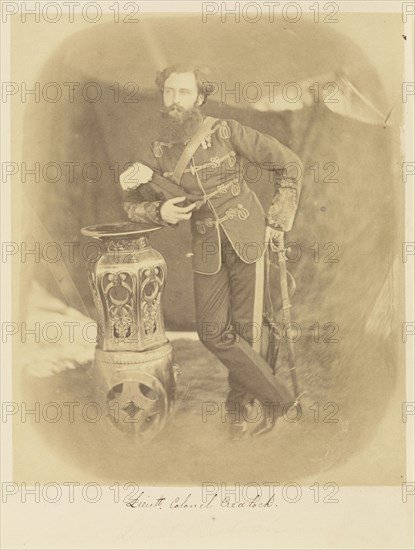 Lieutenant-Colonel Crealock; Felice Beato, 1832 - 1909, India; 1858 - 1859; Albumen silver print