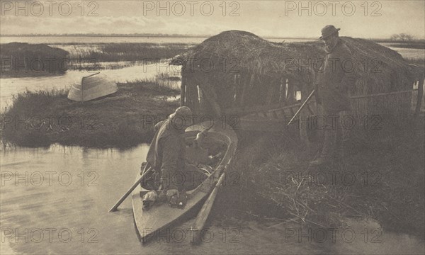 The Fowler's Return; Peter Henry Emerson, British, born Cuba, 1856 - 1936, London, England; 1886; Platinum print; 17.6 x 28.4