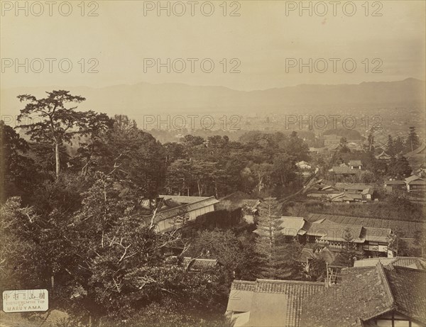 Kioto From the Top of Maruyama; Kyoto, Japan; 1870s - 1890s; Albumen silver print