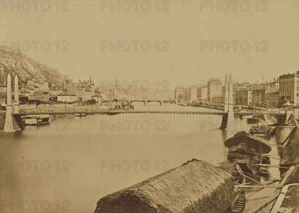 Lyon; Édouard Baldus, French, born Germany, 1813 - 1889, France; about 1861; Albumen silver print