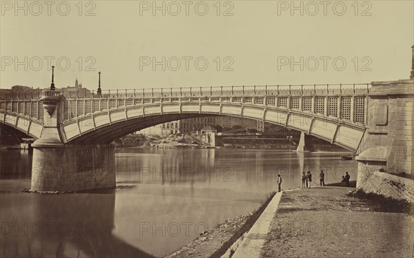 Lyon. Viaduc du Rhône; Édouard Baldus, French, born Germany, 1813 - 1889, France; about 1861; Albumen silver print