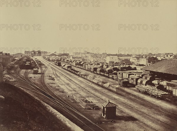 Marseille; Édouard Baldus, French, born Germany, 1813 - 1889, France; about 1861; Albumen silver print