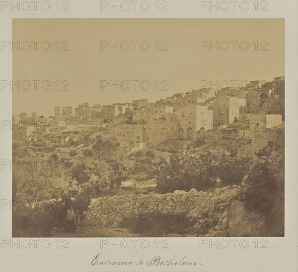 Entrance to Bethelem; Reverend George Wilson Bridges, English, born Australia, 1788 - 1863, Bethlehem, Israel, Palestine