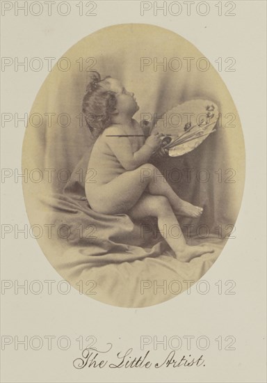 The Little Artist; Oscar Gustave Rejlander, British, born Sweden, 1813 - 1875, Great Britain; about 1865; Albumen silver print