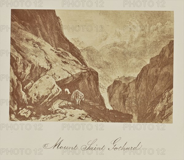 Mount Saint Gothard; Caroline Bertolacci, British, born 1825, active 1860s - 1890, about 1863; Albumen silver print