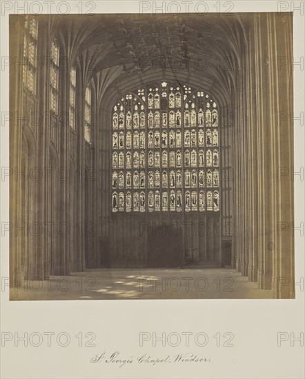 St George's Chapel - Windsor; Roger Fenton, English, 1819 - 1869, Windsor, Great Britain; about 1865; Albumen silver print