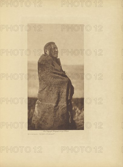 Mountain Chief - Piegan; Edward S. Curtis, American, 1868 - 1952, Seattle, Washington, United States; 1911; Photogravure