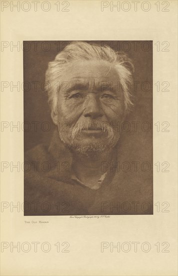 The Old Makah; Edward S. Curtis, American, 1868 - 1952, Seattle, Washington, United States; negative 1915; print 1916