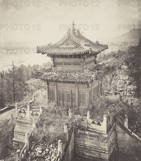 Bronze Temple, Wan-Show-Shan; John Thomson, Scottish, 1837 - 1921, London, England; 1874; Collotype; 27.8 x 24.3 cm