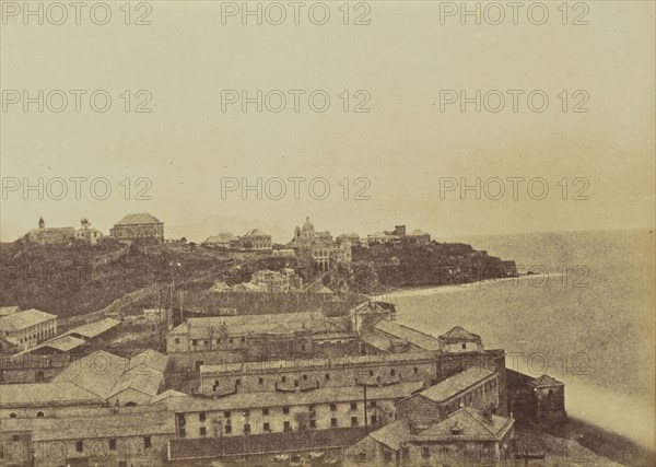 Genoa from the Ramparts; Mrs. Jane St. John, British, 1803 - 1882, Genoa, Italy; 1856 - 1859; Albumen silver print from a paper