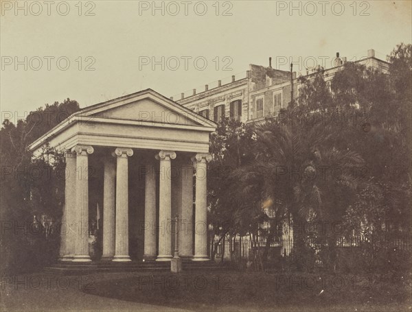 Temple of Virgil, Villa Reale, Naples; Mrs. Jane St. John, British, 1803 - 1882, Naples, Italy; 1856 - 1859; Albumen silver