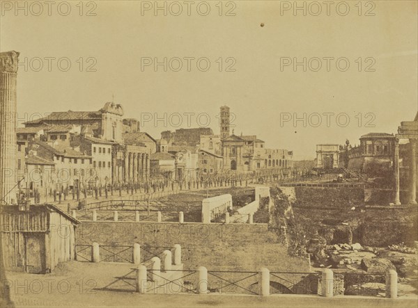 Forum, Rome; Mrs. Jane St. John, British, 1803 - 1882, Rome, Italy; 1856 - 1859; Albumen silver print from a paper negative