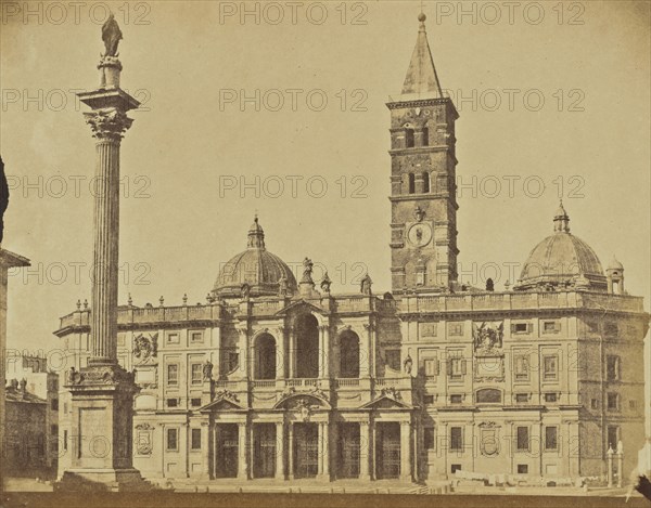 Church of Sta Maria Maggiore, Rome; Mrs. Jane St. John, British, 1803 - 1882, Rome, Italy; 1856 - 1859; Albumen silver print