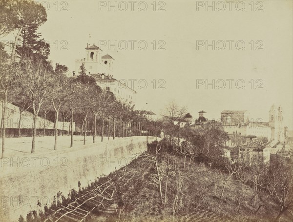 Villa Medici, Rome; Mrs. Jane St. John, British, 1803 - 1882, Italy; 1856 - 1859; Albumen silver print from a paper negative