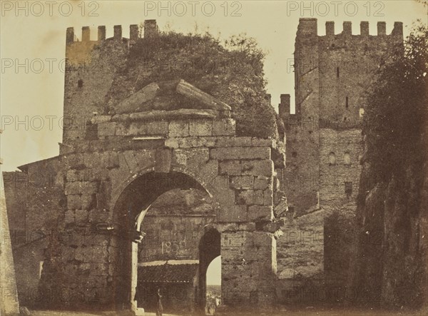 Arch of Drusus, Rome; Mrs. Jane St. John, British, 1803 - 1882, Rome, Italy; 1856 - 1859; Albumen silver print from a paper