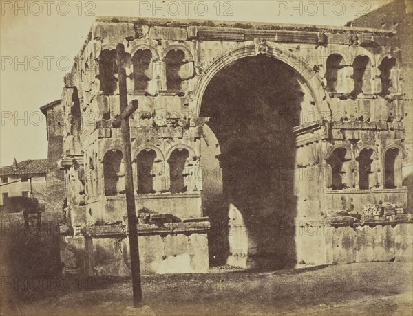 Arch of Janus Quadrifrons, Rome; Mrs. Jane St. John, British, 1803 - 1882, Rome, Italy; 1856 - 1859; Albumen silver print from