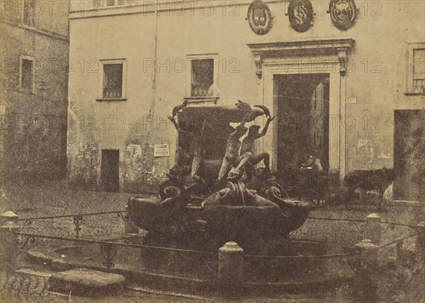 Tartarughe Fountain, Rome; Mrs. Jane St. John, British, 1803 - 1882, Rome, Italy; 1856 - 1859; Albumen silver print