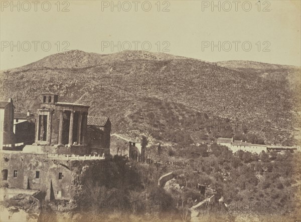 Temple of the Sybil, Tivoli; Mrs. Jane St. John, British, 1803 - 1882, Tivoli, Italy; 1856 - 1859; Albumen silver print