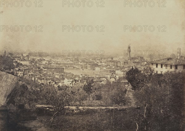 Florence from St Miniato; Mrs. Jane St. John, British, 1803 - 1882, Florence, Italy; 1856 - 1859; Albumen silver print