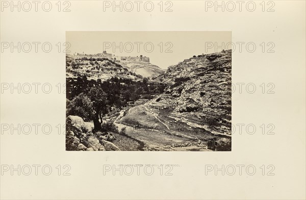 Jerusalem, from the Well of En-Rogel; Francis Frith, English, 1822 - 1898, Jerusalem, Israel; 1858; Albumen silver print